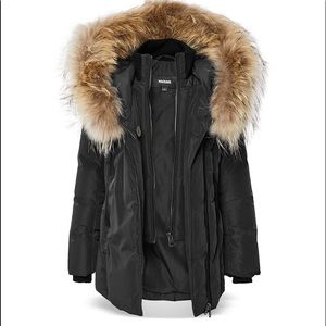 MACKAGE GIRLS FUR TRIM DOWN COAT